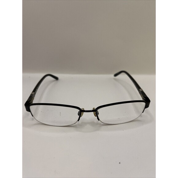 REVLON OPTICAL RV5029 HALF RIM METAL EYEGLASS FRAMES 001 BLACK 53-18-135 - Picture 1 of 6